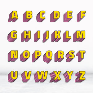 Yellow Alphabet